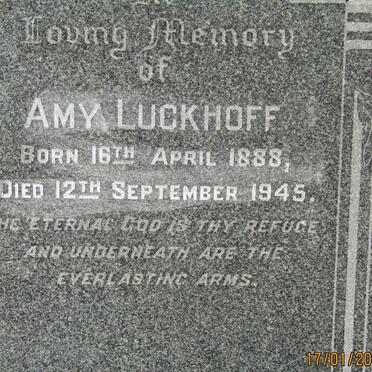 LUCKHOFF Amy 1888-1945