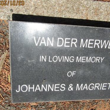 MERWE Johannes, van der &amp; Magrieta