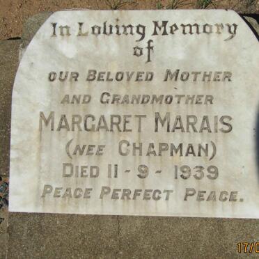 MARAIS Margaret nee CHAPMAN -1939