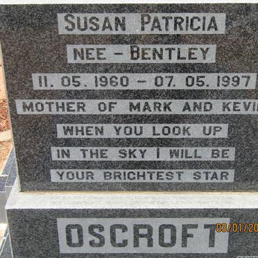 OSCROFT Susan Patricia nee BENTLEY 1960-1997
