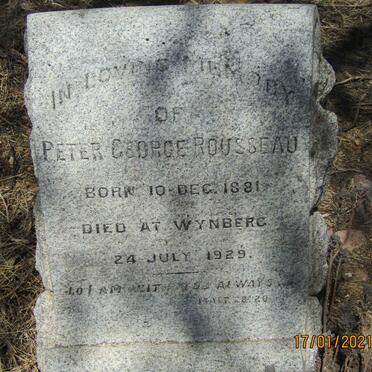 ROUSSEAU Peter George 1881-1929