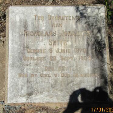 SMITH Nicholaas Johannes 1870-1933