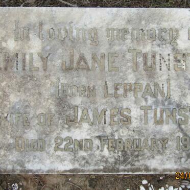 TUNSTALL Emily Jane nee LEPPAN -1929