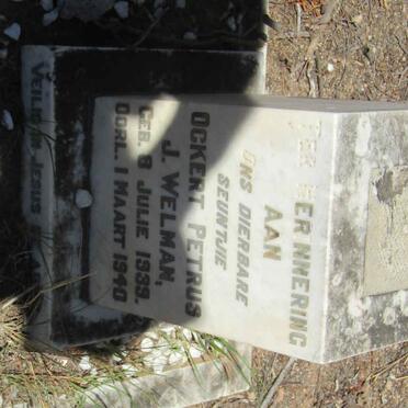 WELMAN Ockert Petrus J. 1939-1940