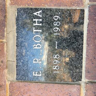 BOTHA E.R. 1898-1989