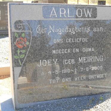 ARLOW Joey nee MEIRING 1910-2000