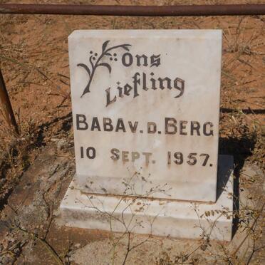 BERG Baba, v.d. -1957