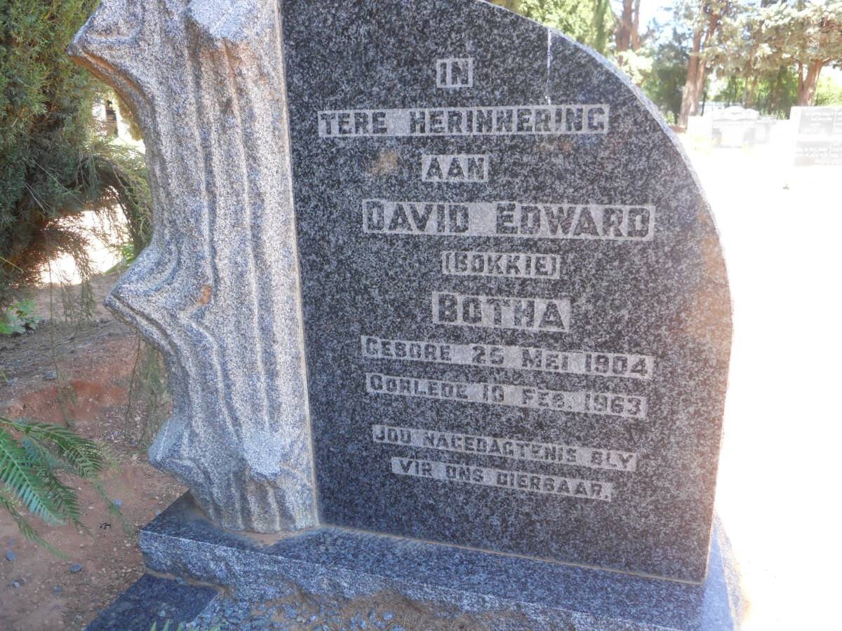 BOTHA David Edward 1904-1963