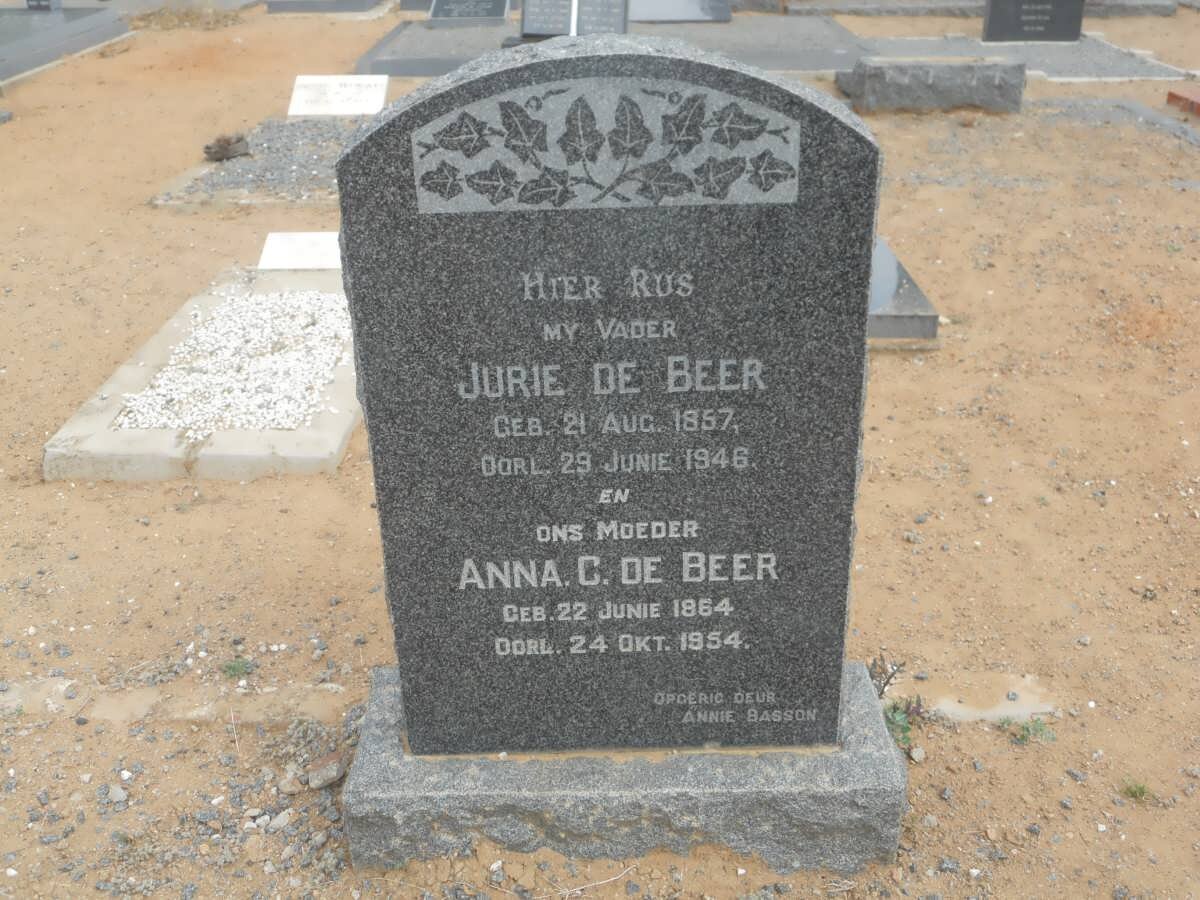 BEER Jurie, de 1857-1946 &amp; Anna C. 1864-1954