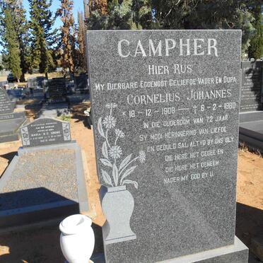 CAMPHER Cornelius Johannes 1908-1980