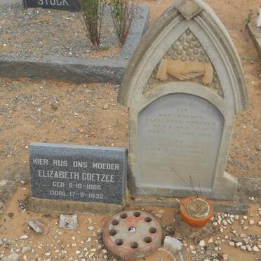 COETZEE Elizabeth 1866-1939