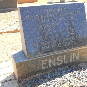 ENSLIN Henry J.S. 1882-1964