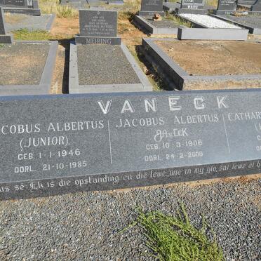 ECK Jacobus Albertus, van 1906-2000 &amp; Catharina Elizabeth 1917-1978 :: VAN ECK Jacobus Albertus 1946-1985