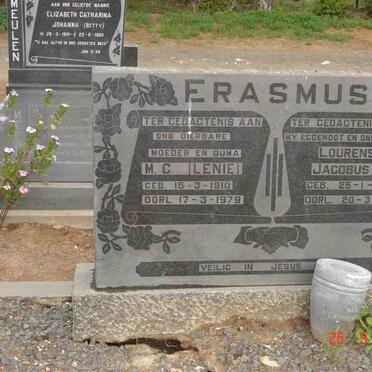 ERASMUS Lourens Jacobus C. 1897-1970 &amp; M.C. 1910-1979