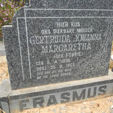 ERASMUS Jacobus Johannes 1891-1961 &amp; Gertruida Johanna Margaretha FOURIE 1896-1963
