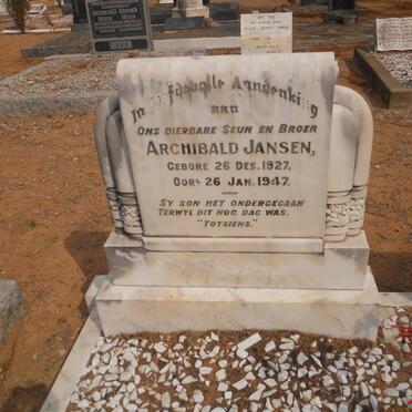 JANSEN Archibald 1927-1947