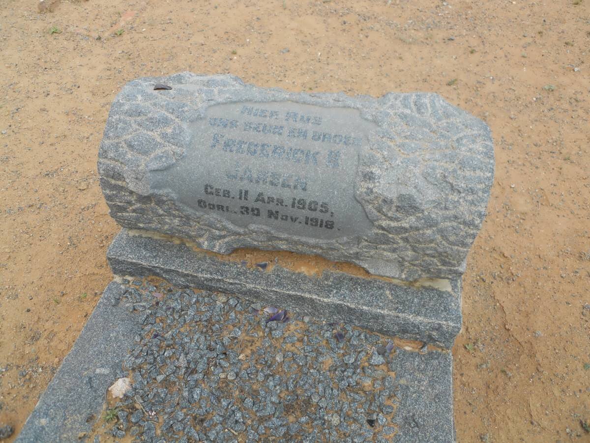 JANSEN Frederick ?. 1905-1918