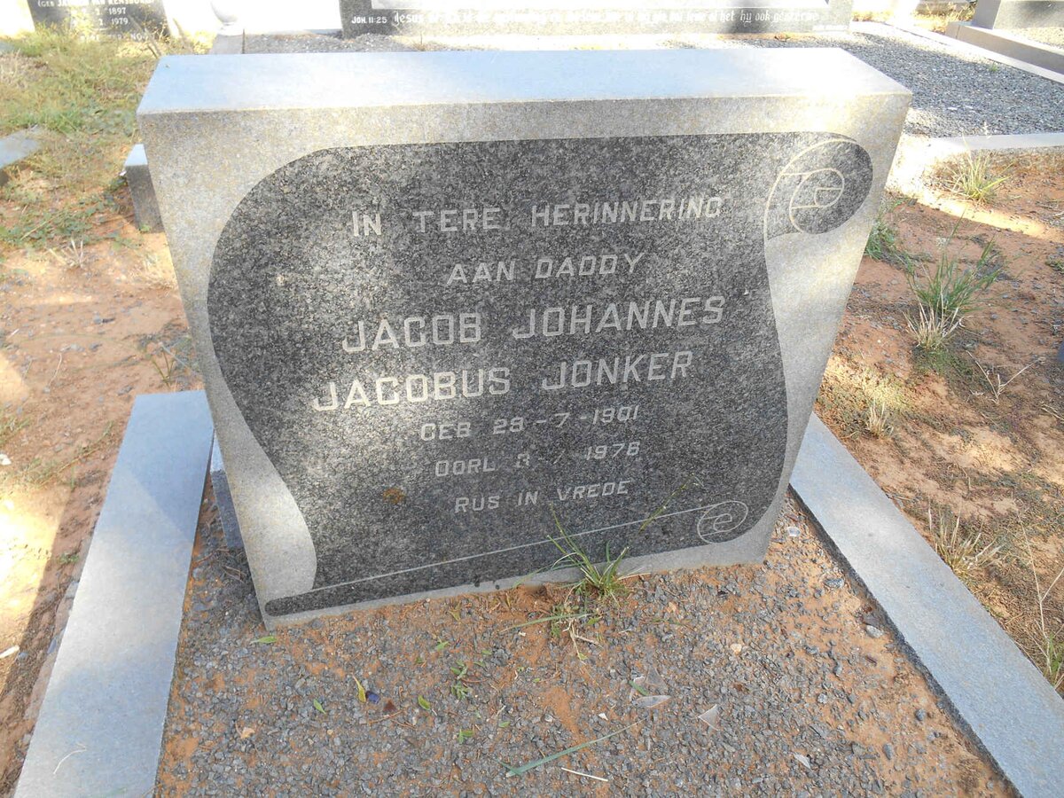 JONKER Jacob Johannes Jacobus 1901-1976