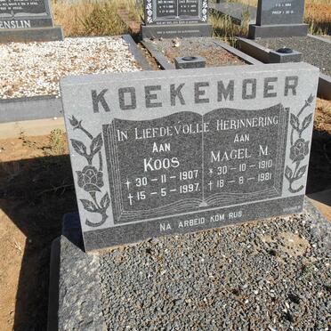 KOEKEMOER Koos 1907-1997 &amp; Magel M. 1910-1981