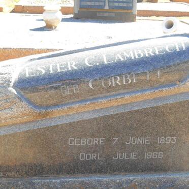 LAMBRECHT Ester C. nee CORBETT 1893-1966