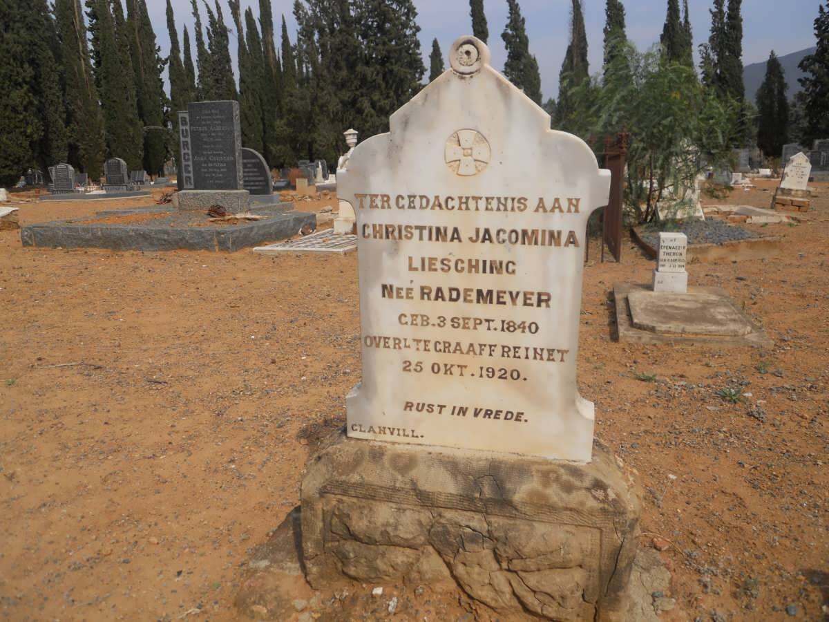 LIESCHING Christina Jacomina nee RADEMEYER 1840-1920