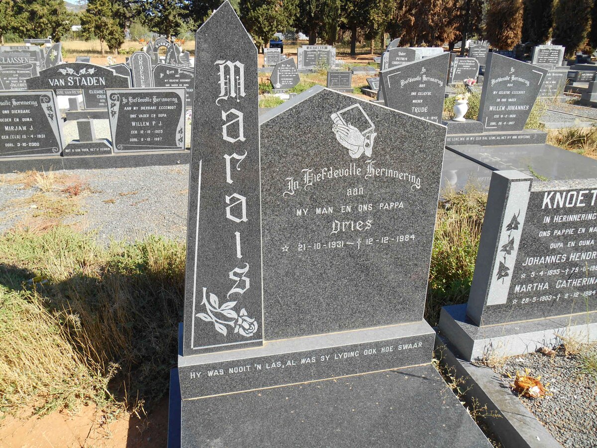 MARAIS Dries 1931-1984