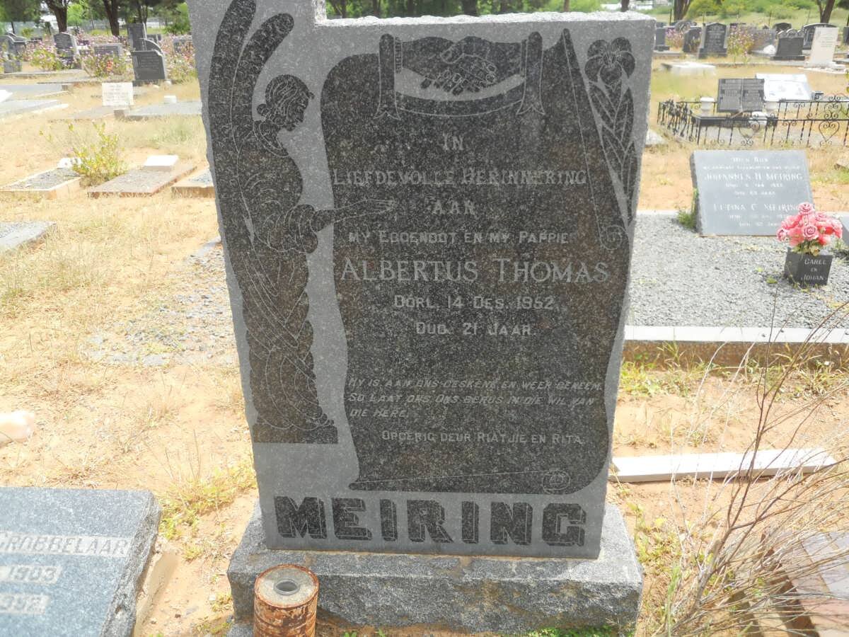 MEIRING Albertus Thomas -1952