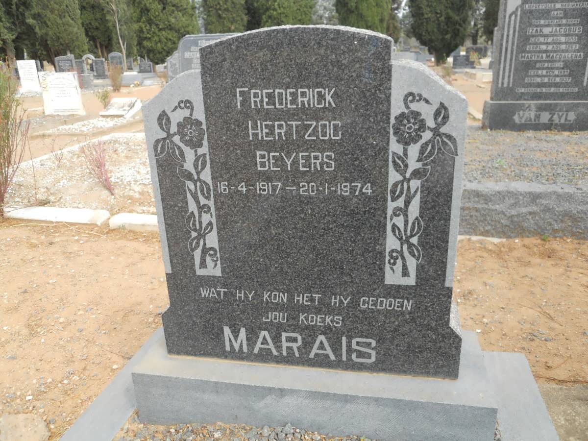 MARAIS Frederick Hertzog Beyers 1917-1974