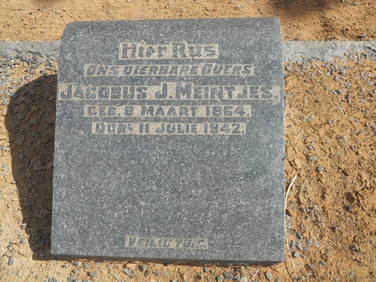 MEINTJES Jacobus J. 1864-1942
