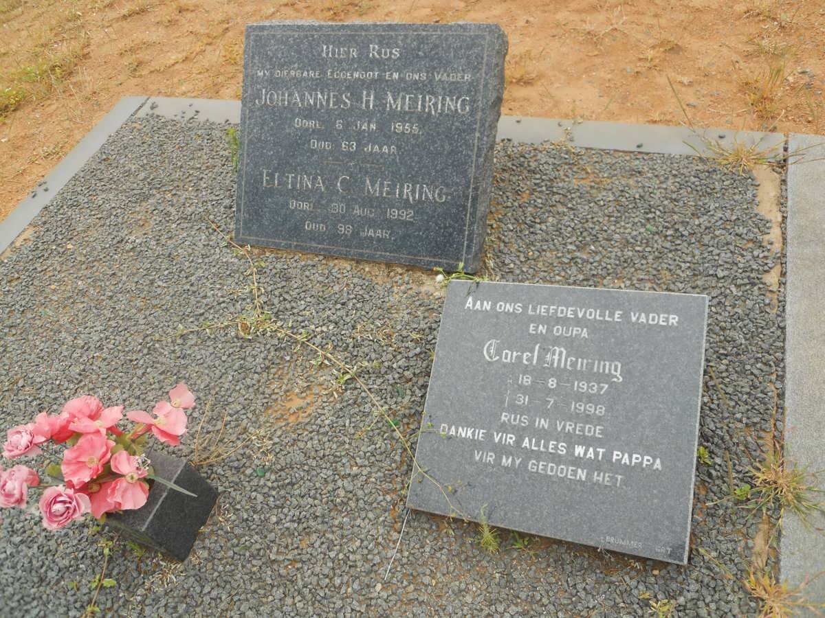 MEIRING Johannes H. -1955 &amp; Eltina C. -1992 :: MEIRING Carel 1937-1998