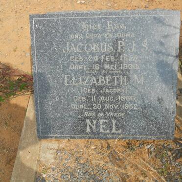 NEL Jacobus P.J.S. 185?-1930 &amp; Elizabeth M. JACOBS 186?-1952