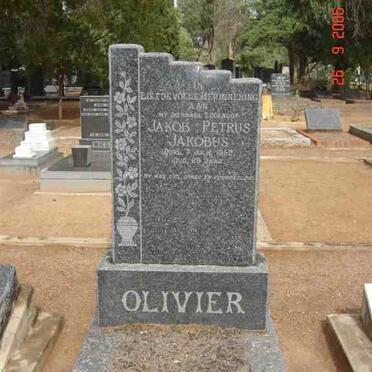 OLIVIER Jakob Petrus Jakobus -1952