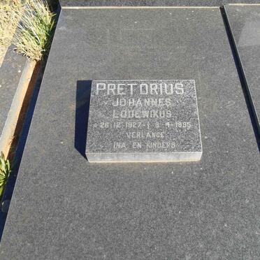 PRETORIUS Johannes Lodewikus 1927-1995