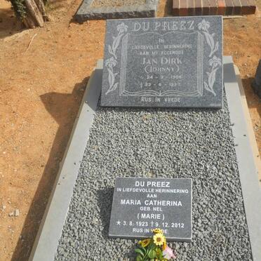PREEZ Jan Dirk, du 1906-1997 &amp; Maria Catherina NEL 1923-2012