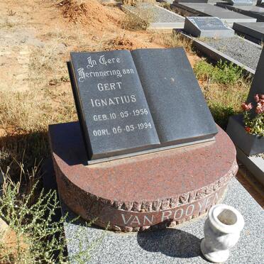 ROOYEN Gert Ignatius, van 1956-1994