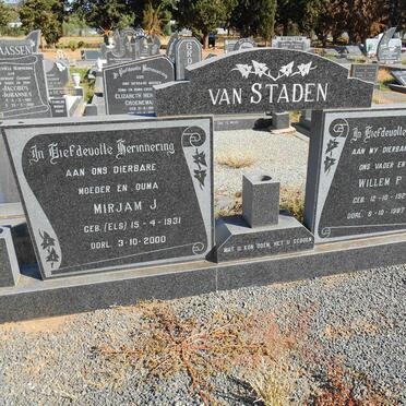 STADEN Willem P.J. 1925-1987 &amp; Mirjam J. ELS 1931-2000