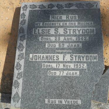 STRYDOM Johannes F. -1952 &amp; Elsie S. -1942