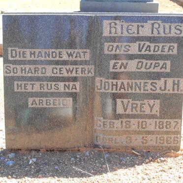 VREΫ Johannes J.H. 1887-1966