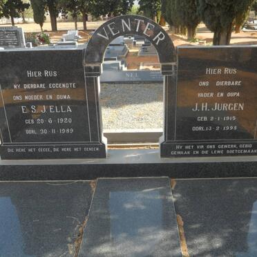 VENTER J.H. 1915-1998 &amp; E.S.J. 1920-1989