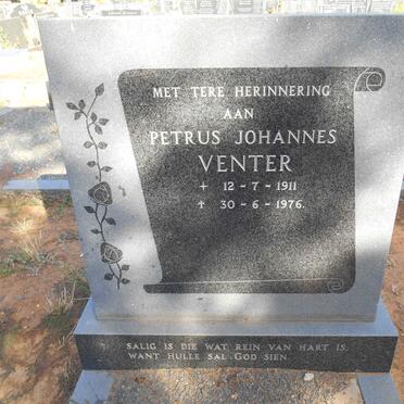 VENTER Petrus Johannes 1911-1976