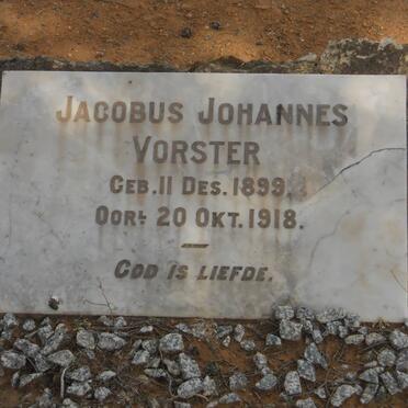 VORSTER Jacobus Johannes 1899-1918