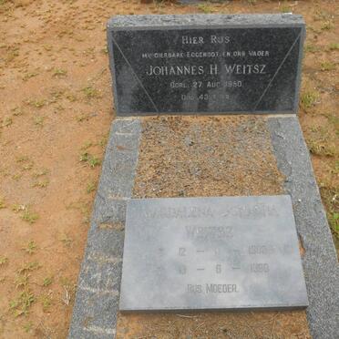 WEITSZ Johannes H. -1950 ::  WEITSZ Magdalena Johanna 1903-1980