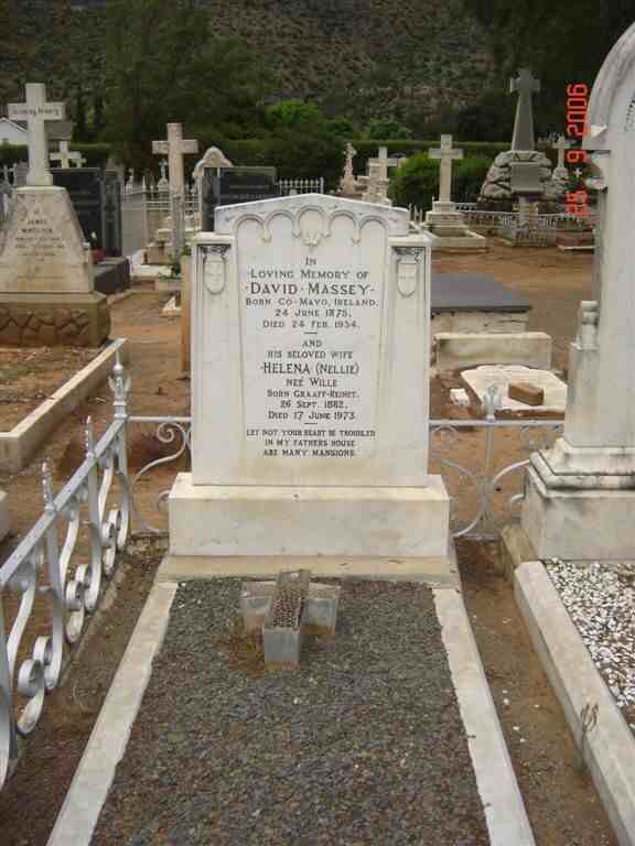 MASSEY David 1873-1954 &amp; Helena WILLE 1882-1973