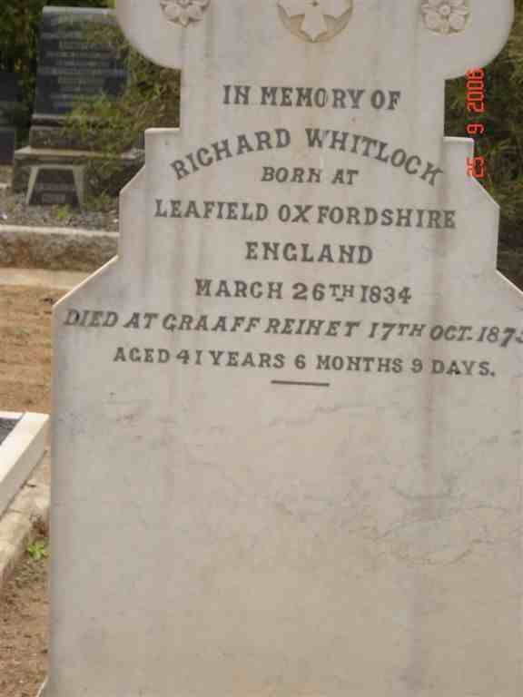 WHITLOCK Richard 1834-1875