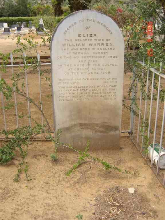 WARREN Eliza 1828-1869