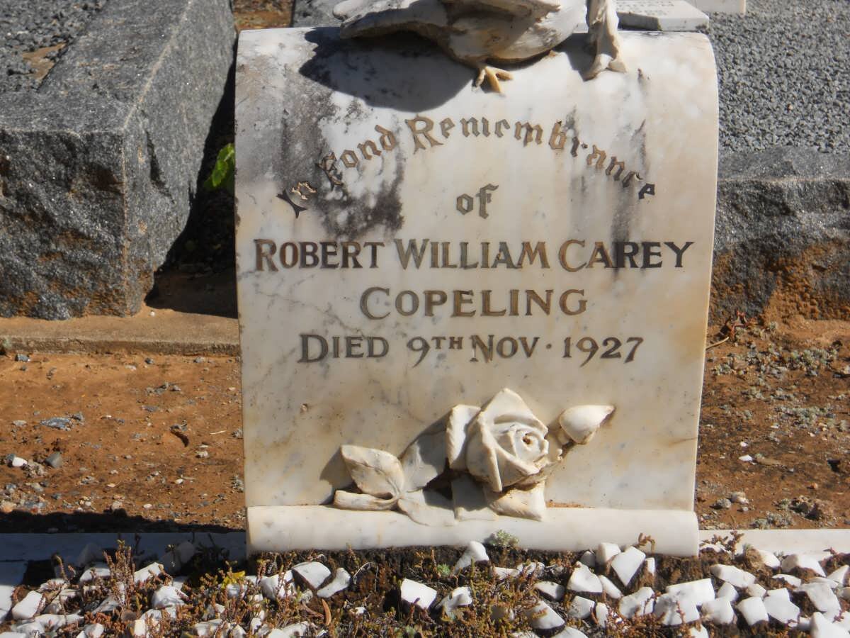 COPELING Robert William Carey -1927