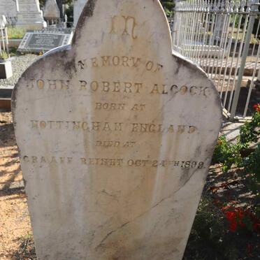 ALCOCK John Robert -1899