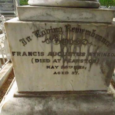 ATKINSON Francis Augustus -18?5