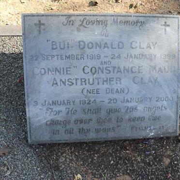 CLAY Donald 1919-1999 & Constance Maud Anstruther DEAN 1924-2000