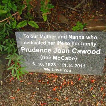 CAWOOD Prudence Joan nee MCCABE 1928-2011